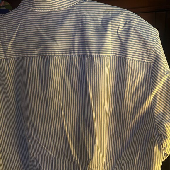 Croft & Barrow XL Easy Care Striped Short Sleeve Button Down Breast Pocket - Picture 4 of 4